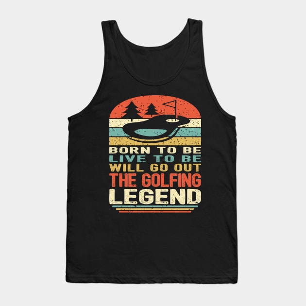 The Golfing Legend Tank Top by pa2rok